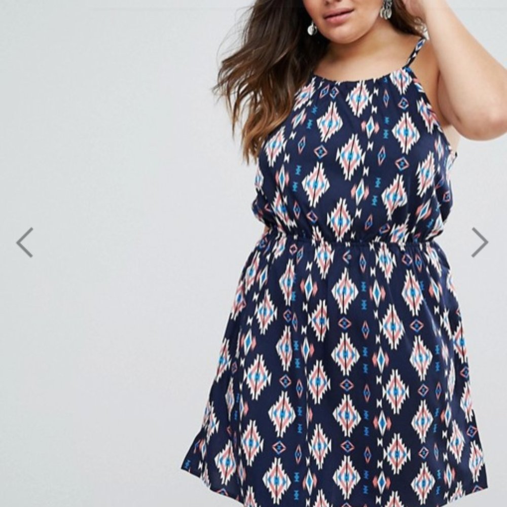 Geometric Print Summer Dress (20)